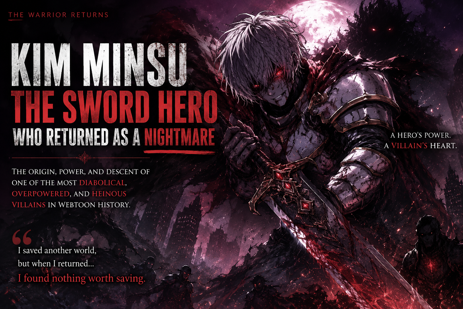 Kim Minsu, the sword hero from the warrior returns