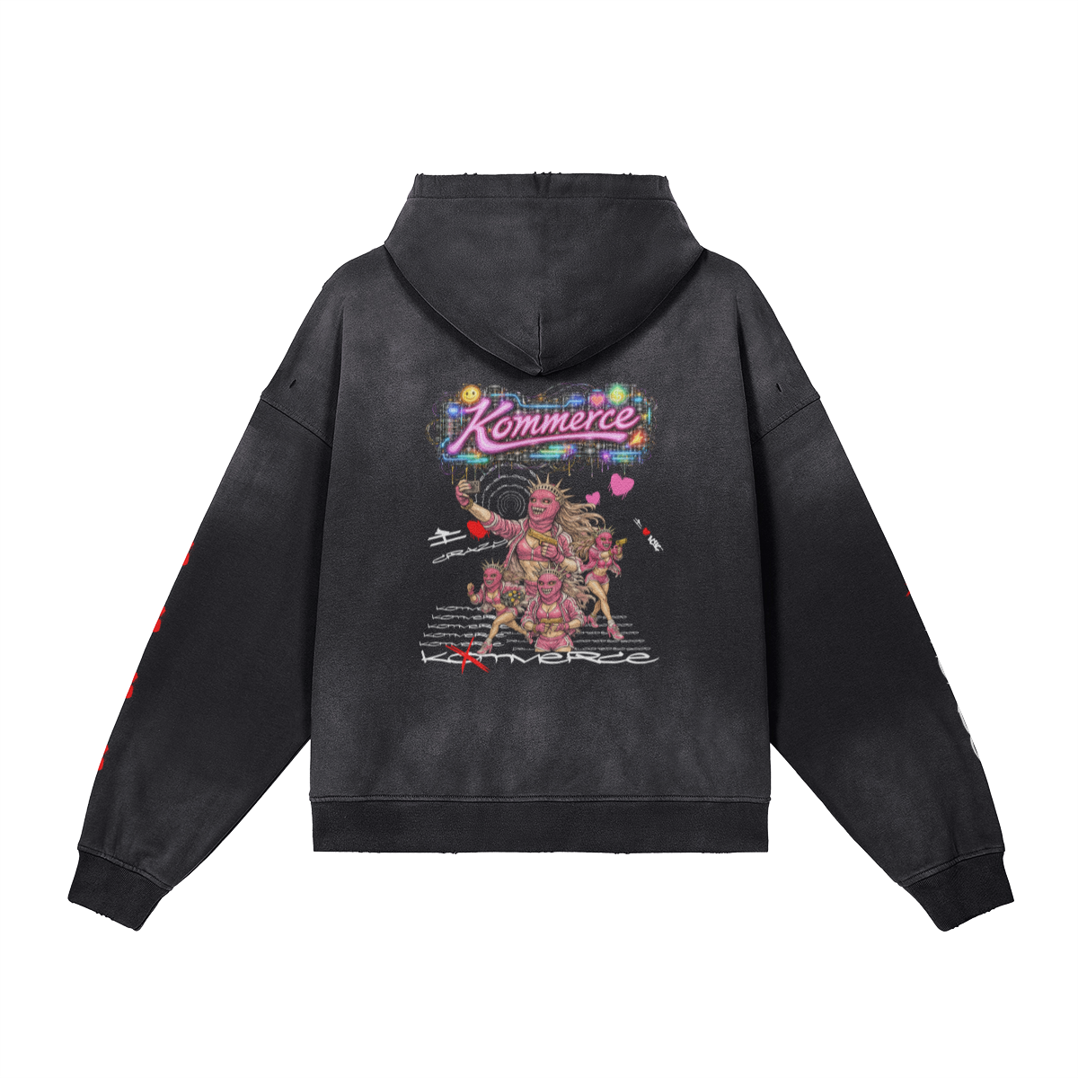 Kommerce’s I Heart Crazy 350gsm Hoodie