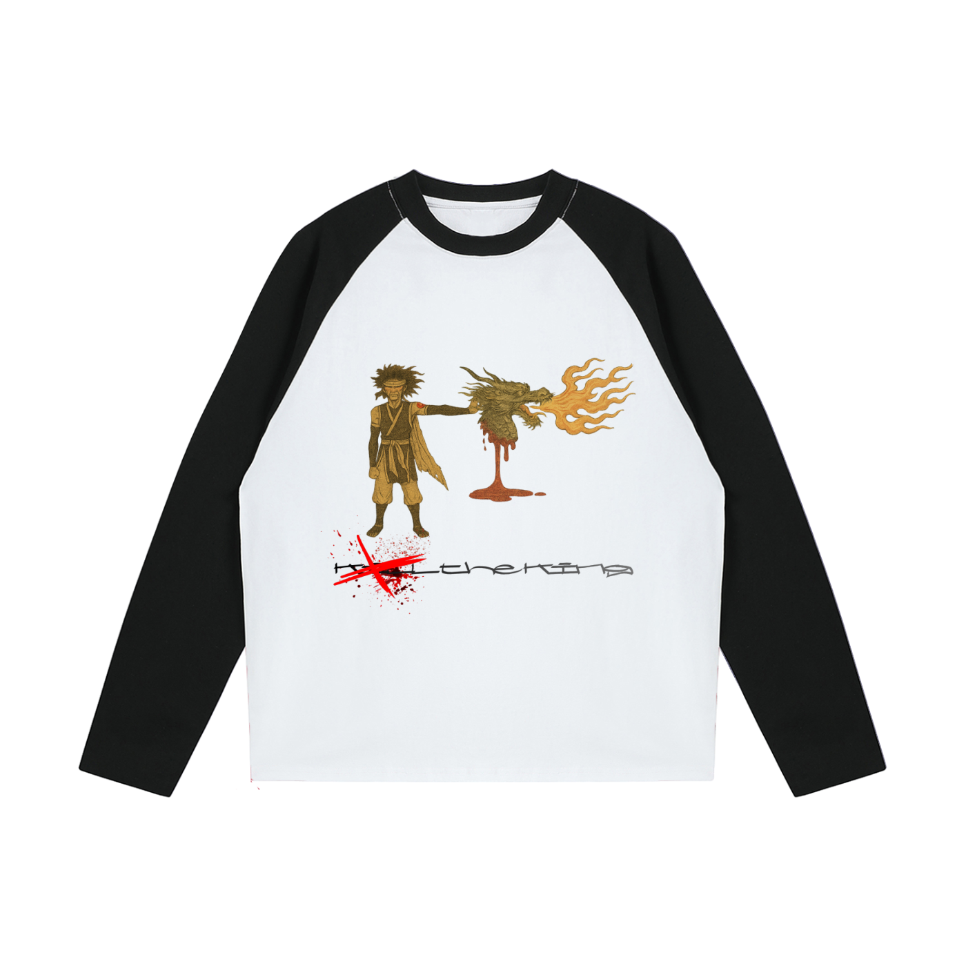 Kom Ninja Raglan Long-Sleeve T-Shirt